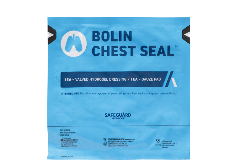 Oклузивна превръзка с вентил – Bolin Chest Seal